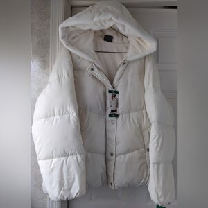 32 Degrees Women's Cream Puffer Jacket